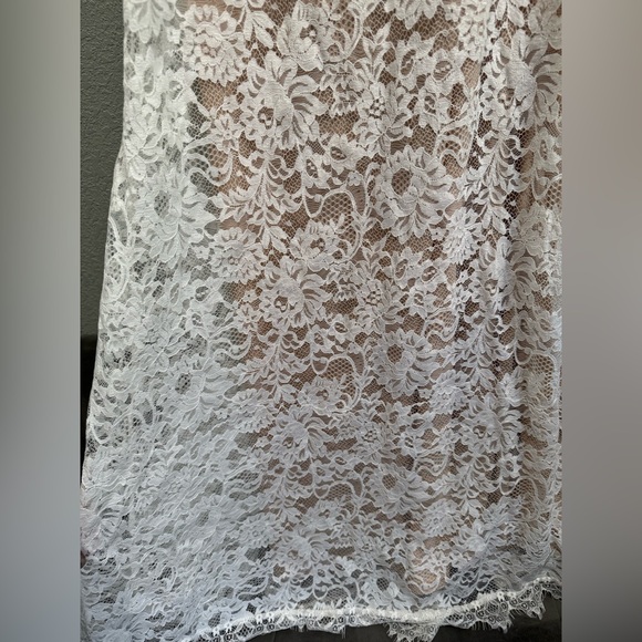 Full of Hope White Lace Sleeveless Mermaid Maxi Dress - Picture 6 of 16